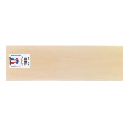 Midwest Products 1/16 in. X 4 in. W X 2 ft. L Basswood Sheet #2